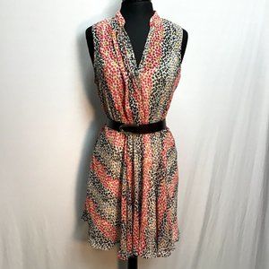 Mimi Chica-Animal & Heart Print Sleeveless Dress size L